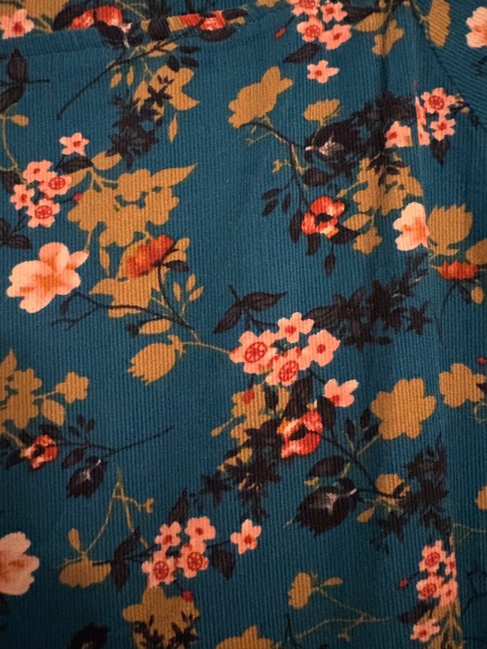 NATURAL LIFE Berkley Maxi Corduroy Dress Teal XL - Picture 3 of 6